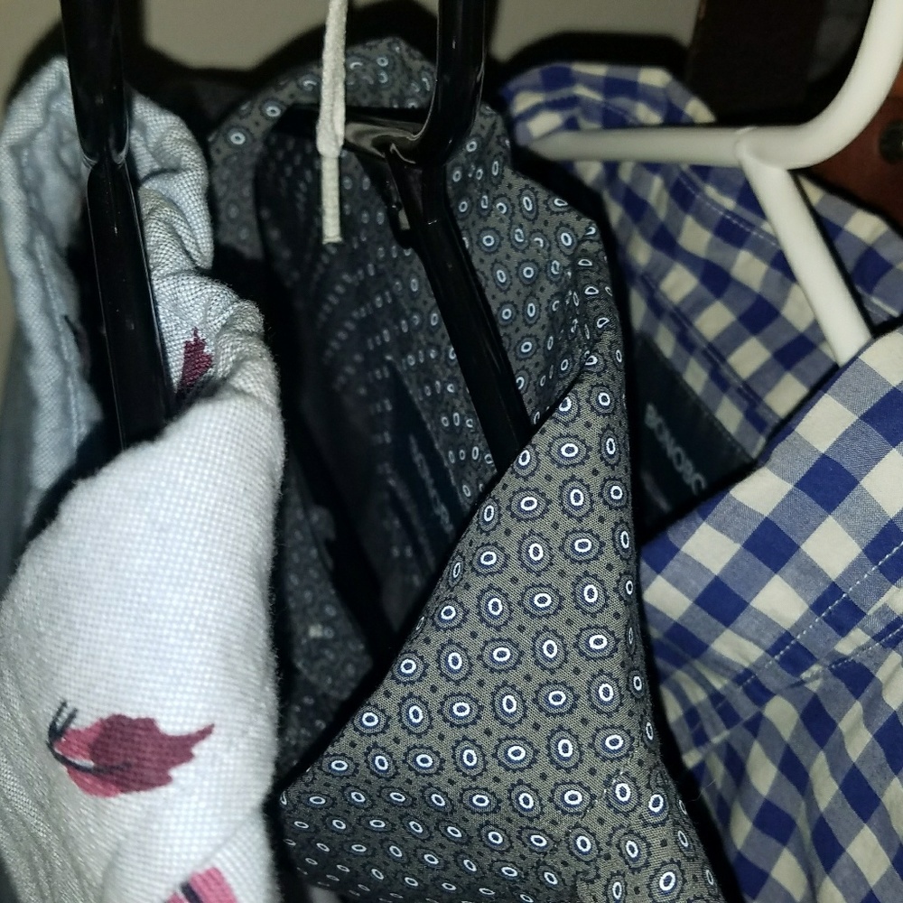 Three Bonobos medium slim fit button down shirts